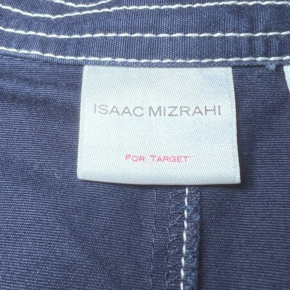 Isaac Mizrahi for Target Womens Size Small Sleeveless Dress Blue Button Up Midi - Picture 5 of 16